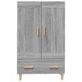 vidaXL Vysoká skrinka sivý dub sonoma 70x31x115 cm spracované drevo