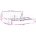 vidaXL Rám postele bez matraca Hanko tmavozelený 200x200 cm zamat