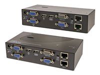 USB Dual VGA over Cat5 KVM Extender - SV565DUTPU