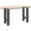 vidaXL Nohy konferenčného stolíka, antracitové, 2 ks, 28 x (42-43) cm, oceľové