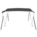 vidaXL Strieška Bimini s 3 oblúkmi, antracitová 183x140x137 cm