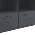 vidaXL TV skrinka antracitová 100,5x39x50,5 cm oceľ