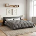 vidaXL Prikrývka na celý rok 220 x 260 cm 4 ročné obdobia Svetlosivá