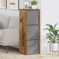 vidaXL Servírovacia skriňa so zásuvkou Staré drevo 35 x 32 x 99,5 cm