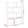 vidaXL Komoda lesklá biela 80x30x106 cm spracované drevo