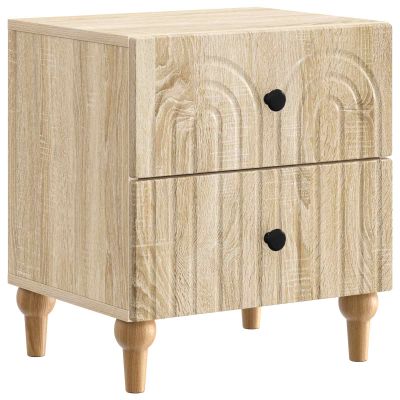 vidaXL Nočný stolík Dub sonoma 43 x 34,5 x 48 cm Kompozitné drevo