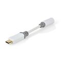 Adaptér NEDIS CCBW65950WT01 USB-C (M) - Jack 3.5mm (F) 0.1m biely