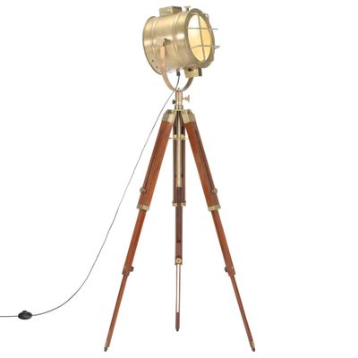 vidaXL Lampa na statíve, mangový masív 165 cm