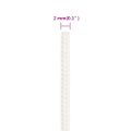 vidaXL Lodné lano biele 2 mm 50 m polypropylén