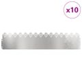 vidaXL Obrubníky trávnika 10 ks 103 x 0,05 x 22 cm Nehrdzavejúca oceľ