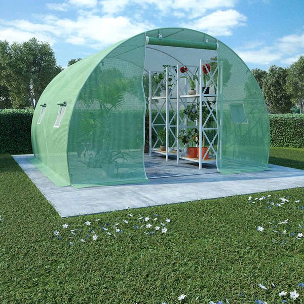 vidaXL Skleník 9 m² 300x300x200 cm