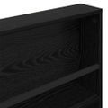 vidaXL Regál na časopisy Čierny dub 100 x 12 x 70 cm Kompozitné drevo