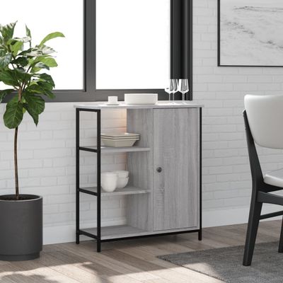 vidaXL Komoda sivá sonoma 70x30x80 cm kompozitné drevo
