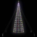 vidaXL LED Vianočný stromček so zemnými kolíkmi Viacfarebný 400 cm