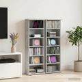 vidaXL CD Skrinka 2 ks Betónovo sivá 60 x 17 x 92 cm Kompozitné drevo