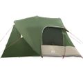 vidaXL Dómový stan pre 6 osôb so strechou Zelená 500 x 314 x 206 cm