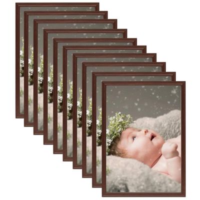 vidaXL Fotorámiky na stôl koláž 10 ks tmavočervené 10x15 cm