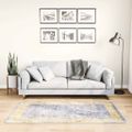 vidaXL Prateľný koberec 80x150 cm sivý