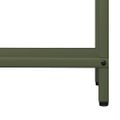 vidaXL Stojan na palivové drevo Olive Green Oceľ valcovaná za studena
