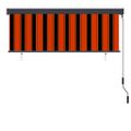 vidaXL Vonkajšia zatemňovacia roleta 160x250 cm oranžová a hnedá