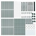 vidaXL Hexagonálny plotový základ 100 x 1,2 m PVC potiahnutá oceľ