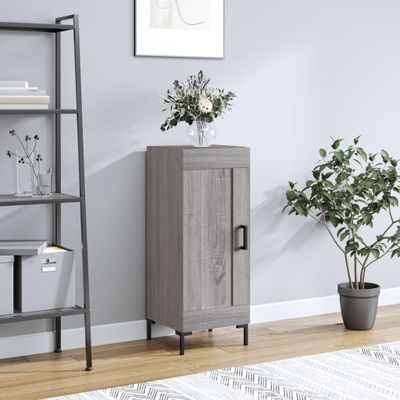 vidaXL Komoda sivý dub sonoma 34,5x34x90 cm spracované drevo