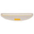 vidaXL Schodové rohože 15 ks 56x17x3 cm biele polkruhové
