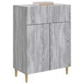 vidaXL Servírovacia skriňa so zásuvkou Sivá sonoma 66 x 34,5 x 90 cm