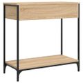 vidaXL Konzolový stolík dub sonoma 75 x 34,5 x 75 cm kompozitné drevo
