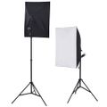 vidaXL Fotografické vybavenie so softboxami, pozadím a reflektorom