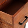 vidaXL Servírovacia skriňa Hnedá 55 x 30 x 75 cm Pevné akáciové drevo