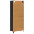 vidaXL Highboard 2 ks Čierny dub 69,5 x 34 x 180 cm Kompozitné drevo