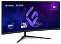 ViewSonic VX3418C-2K '34" 21:9, 3440 x 1440, VA, 1500R zakřivený, 180Hz, 1ms MPRT, 2 HDMI, 2 DP, speakers, výš. nast. LED monitor, prohnutý, 34", VA, 3440×1440, 21:9, 180Hz, 1ms, 250cd/m2, 2× HDMI, 2× DisplayPort, repro, en. tr. F, cerný