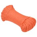 vidaXL Pracovné lano oranžové 8 mm 50 m polypropylén