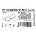 Stierač FLAT BULK (HOOK 12mm) 28"/710mm