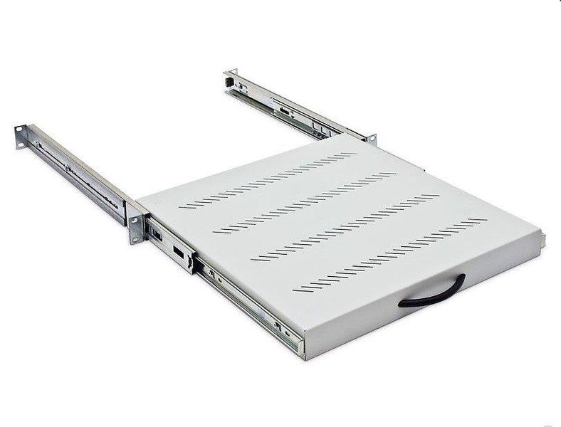 19'' výsuv.polica 550mm plnovýsuv,nosn.45kg čierna
