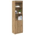 vidaXL Vysoká skrinka dub artisan 50x35x180 cm spracované drevo