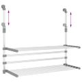 vidaXL Sušiaci stojan na balkón 89x25x(60-95) cm hliník