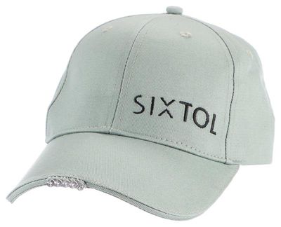 Šiltovka so svetlom B-CAP 25 lm, nabíjacia, USB, univerzálna veľkosť, zelená SIXTOL