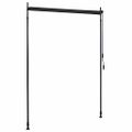 vidaXL Vonkajšia zatemňovacia roleta antracitová 150x270 cm