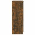 vidaXL Botník dymový dub 30x35x100 cm spracované drevo
