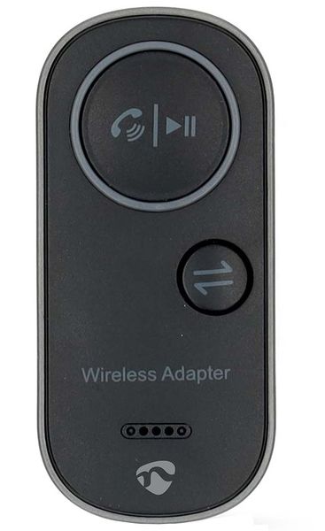 NEDIS kompaktní a přenosný bezdrátový audio Bluetooth adaptér/ zásuvka USB-C/ výstupní konektor 3,5 mm/ černý Adaptér, audio, 2v1, bezdrátový, RX/TX, USB-C, 3,5mm jack, Bluetooth, výdrž až 8,5hod, cerný