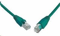 Solarix - patch kábel CAT5E SFTP PVC 15m zelený snag-proof