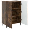 vidaXL Servírovacia skriňa Dymový dub 66 x 34,5 x 92 cm