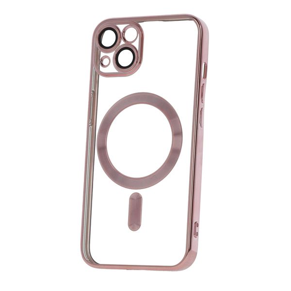 Puzdro Color Chrome Mag pre iPhone 15 6,1" ružové zlato
