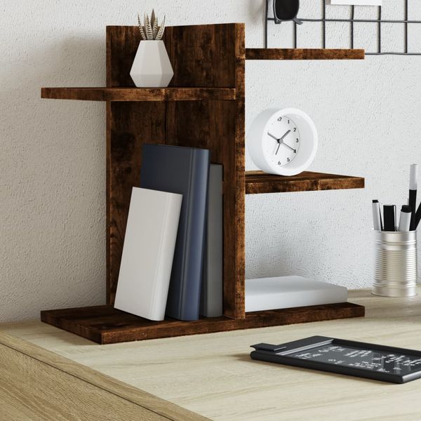 vidaXL Organizér na stôl, tmavý dub 42x21,5x42 cm, kompozitné drevo