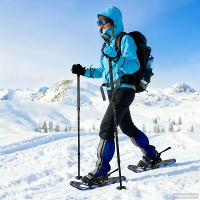 vidaXL 3 v 1 snežnice Modrá a čierna 63 x 21 cm Hliník a HDPE