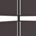 vidaXL 4-panelový paraván hnedý 200x220 cm látkový