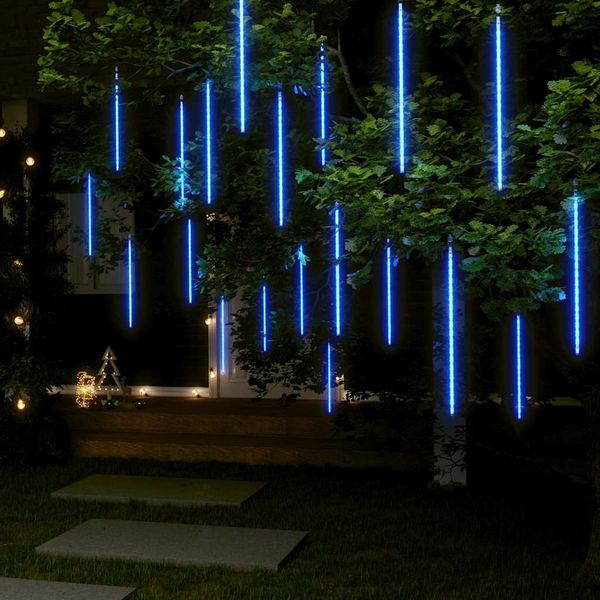 vidaXL Svetlá meteor 20 ks 50 cm modré 720 LED vnútorné vonkajšie