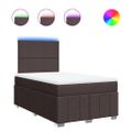 vidaXL Boxspring posteľ s matracom tmavohnedá 120x190 cm látka